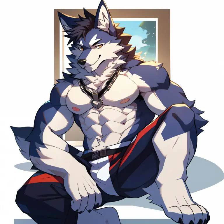 (sfw:1.5), (male focus, Handsome 1boy, single, solitary:1.3), Imperial General,protrait photo, (Black claws,Black nails:1.4), (White thick eyebrows, White mane:1.2), (White ears:1.4), (White hair, White skin, White body:1.4), (Perfect black eyes,:1.4),
, Semi-mechanized, lion, lion boy, lion body, (big eyes, large eyes:1.3), Chubby, Larger face, (White tail, lion的尾巴:1.2), Human feet, (Scars all over the body:1.2),
, (black underpants:1.3), (Wearing black socks:1.4), (Naked:1.2),
(full body:1.2), Whole body, (Mature men:1.3), (muscle, Strong male, muscle男, Perfect pectoral muscles:1.2), (bulge:1.3), Red nipples, belly button, (Perfect abdominal muscles:1.4), (Strong legs:1.1),(Black socks close-up:1.2), (lie on the floor:1.3), (Looking at each other, Focus, Eyes gaze:1.2), (Slobber, Sticking out tongue, evil smile, evil grin:1.3), 全身到处都是Water Drops, Water drops falling on the body, Water Drops,
full background, Stony ground, shattered wall, ruins, Dark clouds, crumb, Rags on the ground, Damp cloth, Black shoes aside,
Mysterious and romantic atmosphere, Caustic lines(refraction, polarization)Perfect anatomical structure, absurd, Detailed background, Delicate eyes,Printing style。(artist:Takemoto Arashi)
