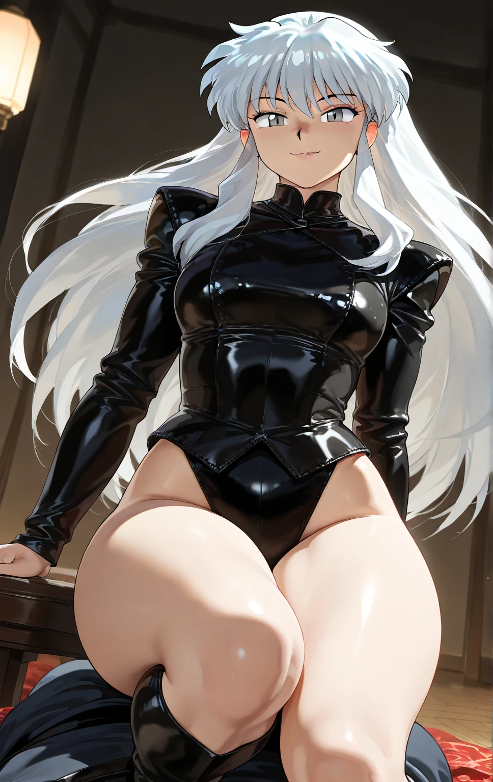 ((extreme detail)),(ultra-detailed),(painting), chiaroscuro, extremely detailed CG unity 8k wallpaper,<lora:Sakurako-BlueArchive-v2R:0.7>sakurako, black latex outfit, black latex hood, black latex thighhighs, halo, vibrant colors, shiny, hair over one eye, upper body, model hair, dynamic angle, outdoors, water, dynamic pose, smile,sky, reaching out to viewer, <lora:Genshin(Style):0.7>genshin,