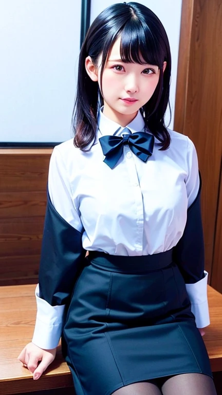 8k、cute、Adult、 uniform、Very angry、rage、Glare、Arms crossed、((from below)), looking down, looking at viewer, female standing,
 