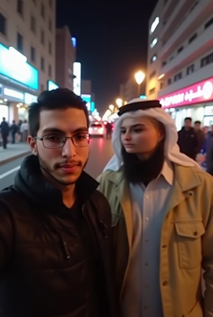 A Muslim girl get fucked be two guys, busy street, people are watching,