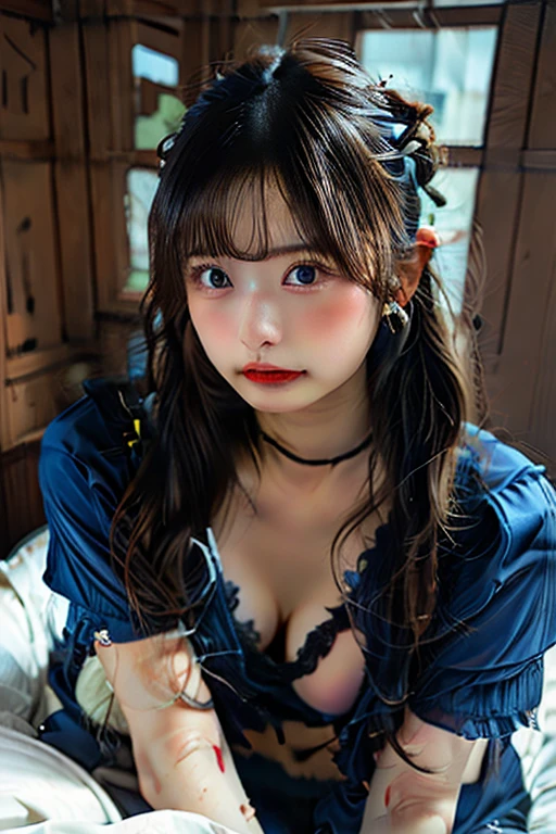 ((Highest quality)),(超A high resolution),(Very detailed),(Detailed Description),((The best CG)),(masterpiece),Highly detailed art、Small breasts、(((Tube Top 1.5)))、necklace、Ultimate Beauty 1.5、(((Thong 1.5)))、Loose wavy hair、
