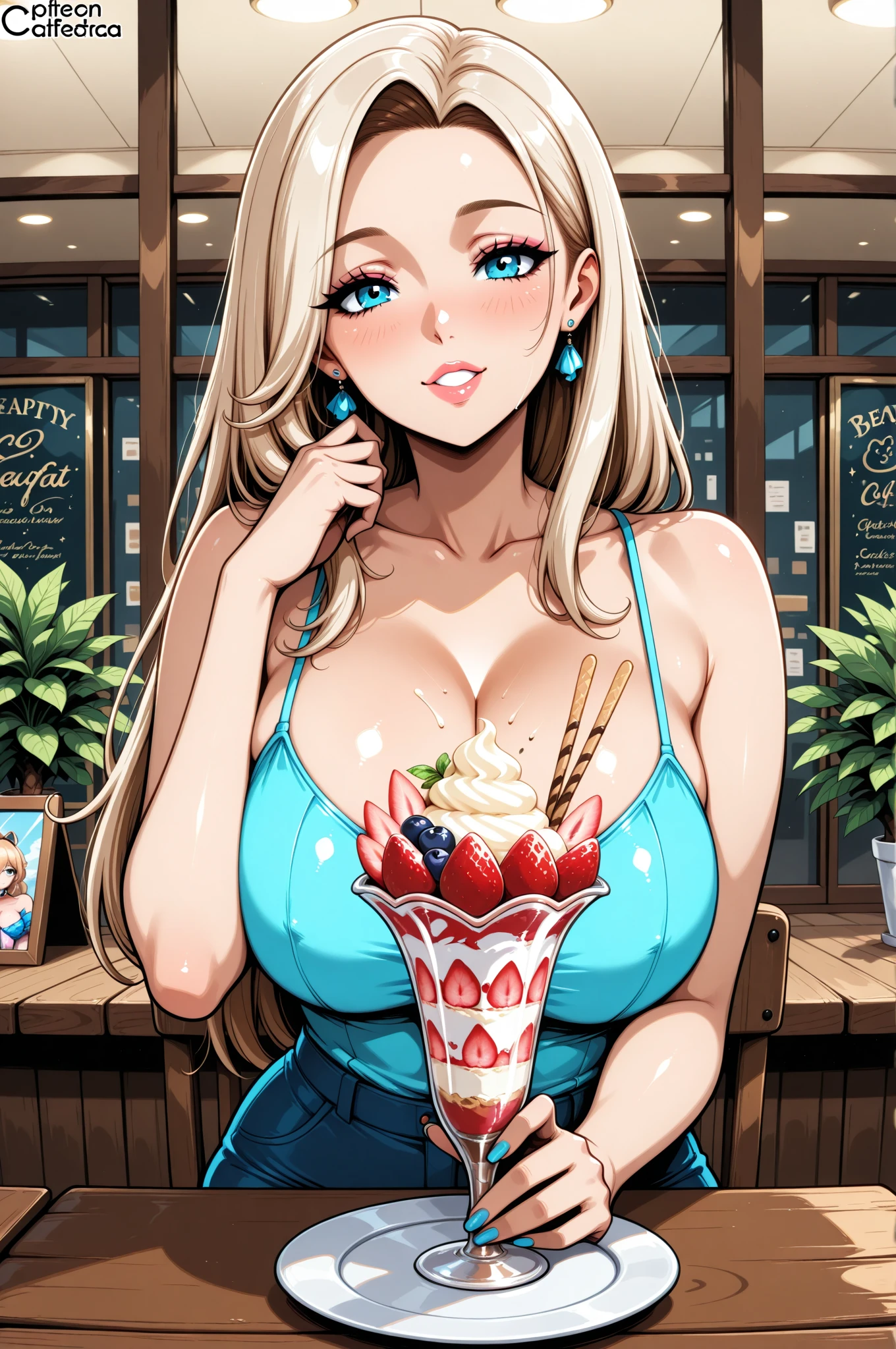 Young girl, 40s fashion appearance, in style of digital illustration, pinup art, lois van rossdraws, artstyle : ilya kuvshinov, deviantart artstation cgscosiety, stunning digital illustration, soda themed girl, beautiful retro art, jen bartel, milkshake, matte digital illustration, glossy digital painting, ((curvy body)) micro bikini