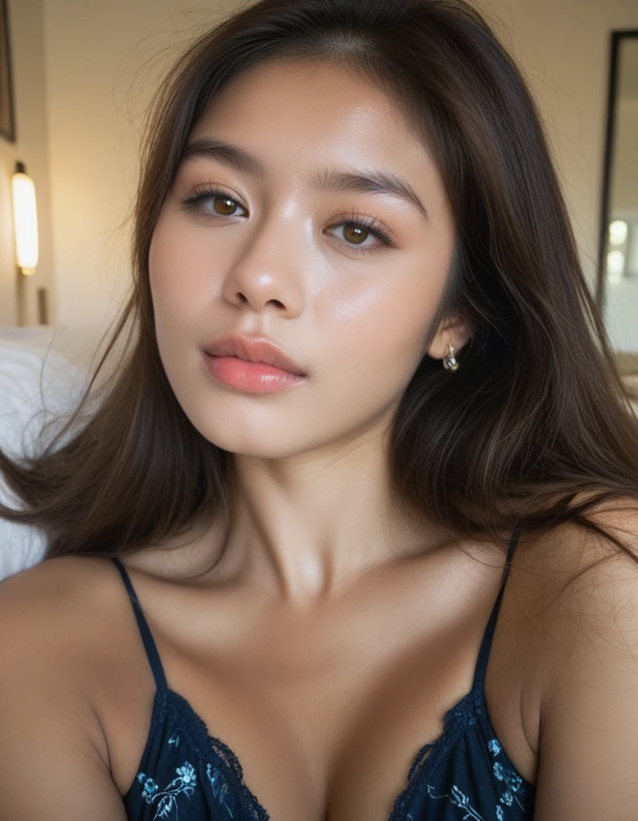((SLEEPING BEAUTY)), ((UHD 48K)), ((DETAILED FACE SKIN)), Sexy Lingerie ((SLEEPING BEAUTY)), ((EYES WIDE )), ((OPEN BIG HUGE EYES)), Very Thin body ((Wearing Bra Lingerie)), (((YELLOW BERRY COLOR SHORT HAIR )), masutepiece, High quality, UHD 32K, Realistic face, Realistic skin feeling , A Malay Lady, 8 years old. ((Face cute like a baby)), ((SHINY HUGE BREASTS))