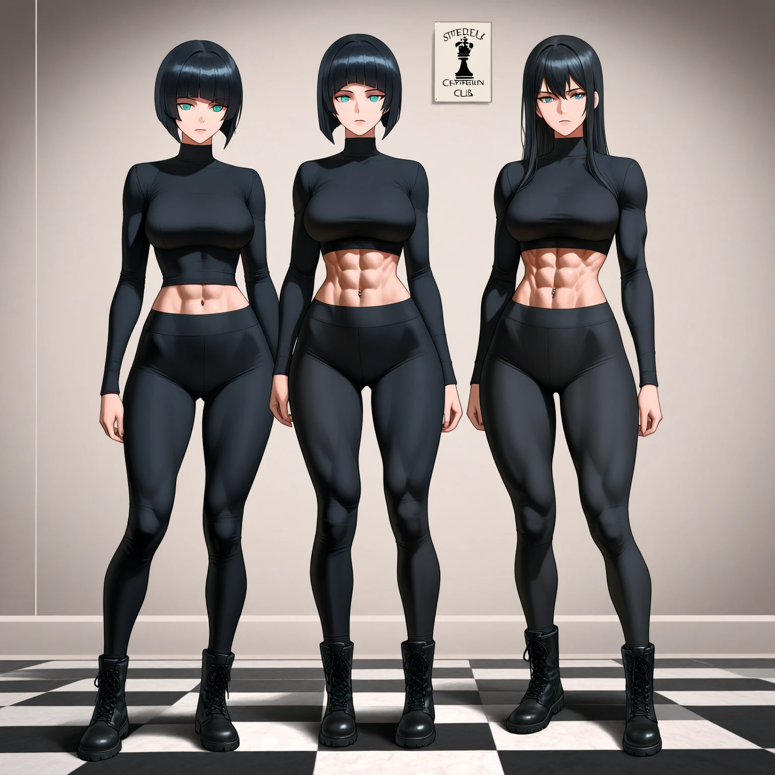 ((Full body photo, standing, feet on the floor)) 2girls, highest quality、flat sandal, Realistic、female、Japanese、zoom、cute、Brown eyes、Black Hair、long hair、orange hero suit、Gold accents on suits、Shiny bodysuit、Ocean