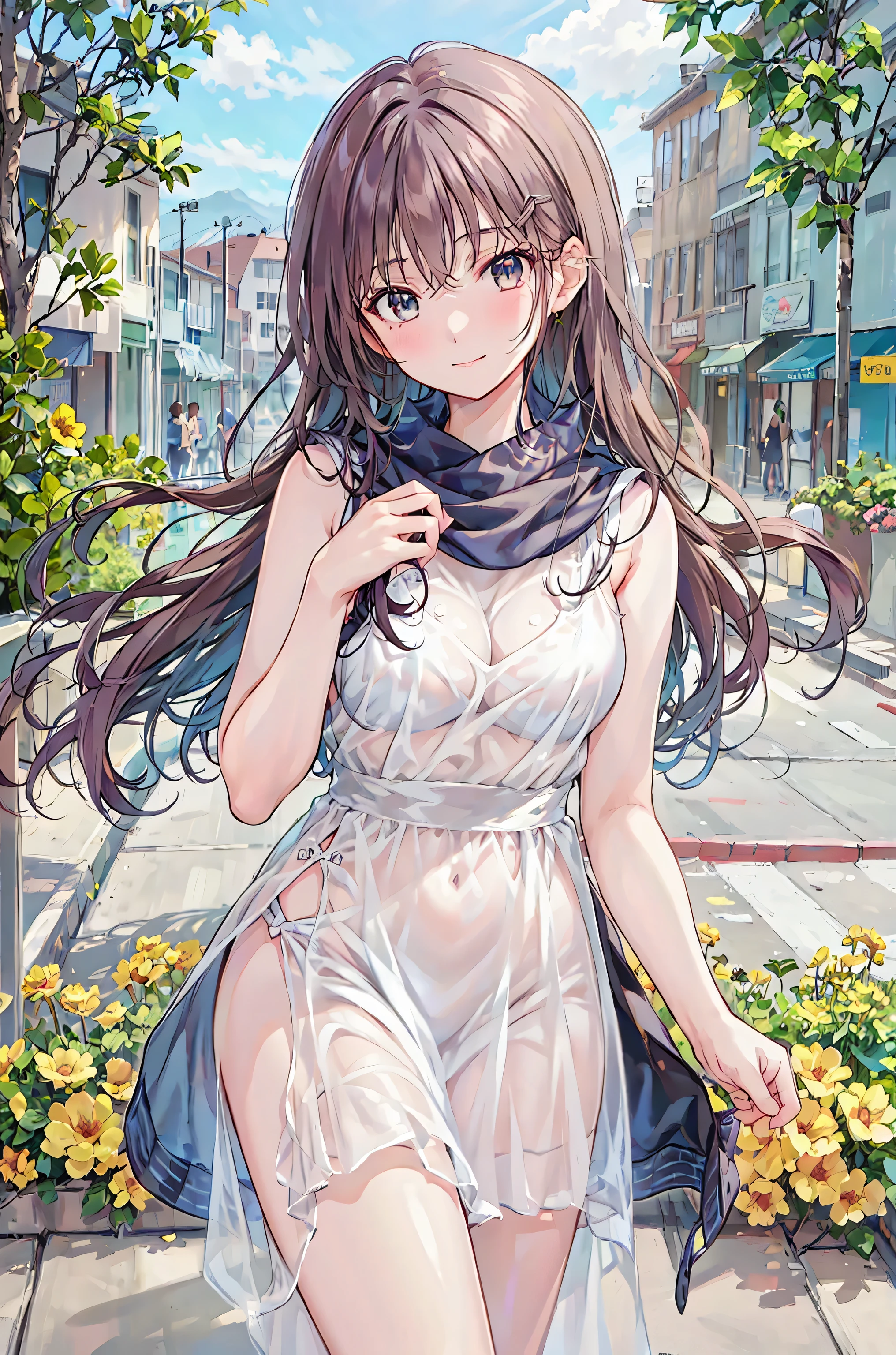 masterpiece, highest quality, One character, full_body, barefoot, white_background, (size: 1024x2048), (solve: 300dpi)