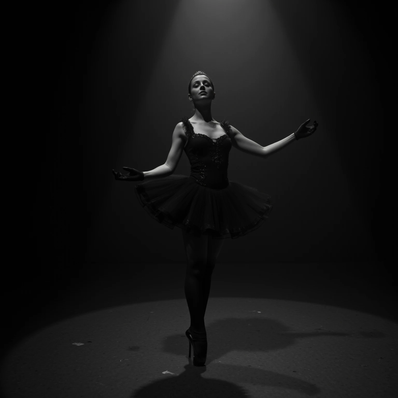 Dancers in black with them Leo, Poses de Ponta, Pose tensa, dancing gracefully, contemporary dance, Pose de dica, ballet performance photography, Ballet style pose, Coreografada, pointè pose, contemporary dance poses, peaceful and graceful, modern dance aesthetic, ballet pose, BALLET