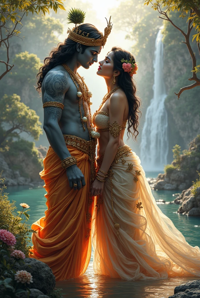 Lord shree krishna and radha image