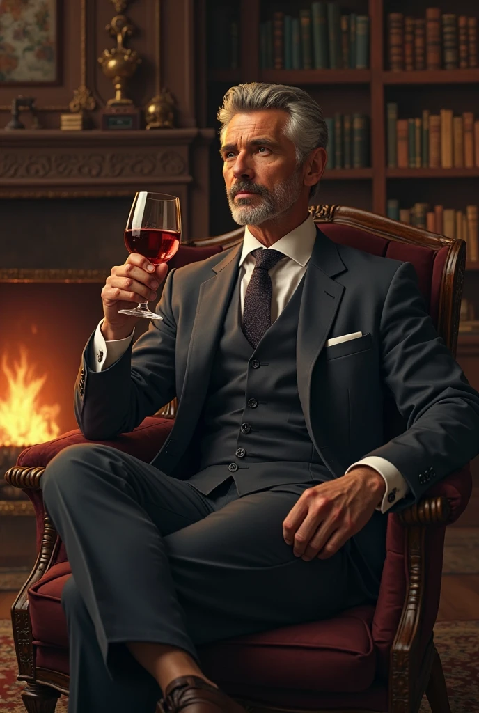 A man holding a long glass of brandy