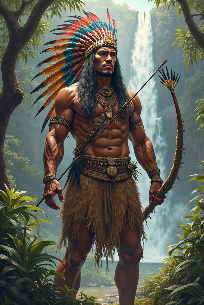 Chief Lempira anime drawing
