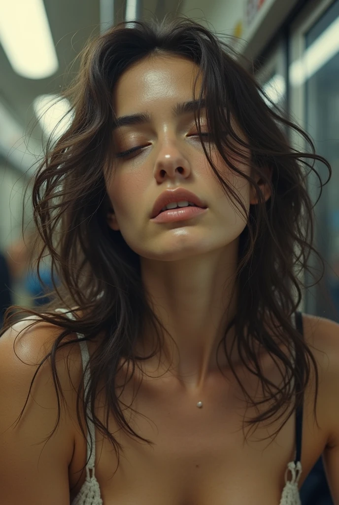 8K, Best Quality, Masterpiece, Ultra High Resolution, (Realism: 1.4), Original Photo, (Realistic Skin Texture: 1.3), (Film Grain: 1.3),((having sex in the car: 1.5))