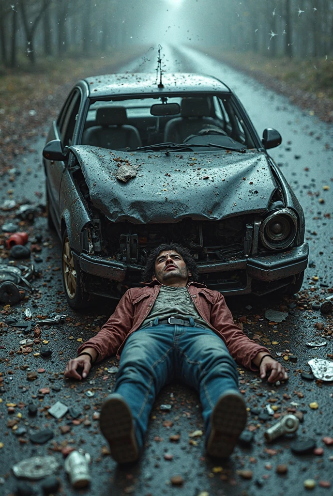Create a man who died in car accident 