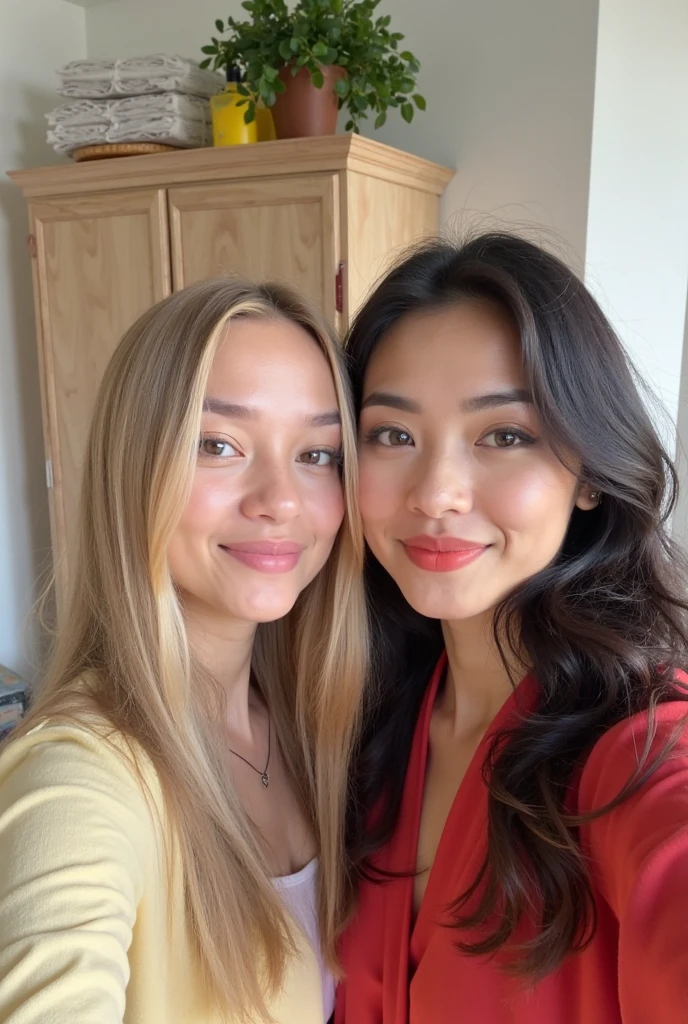I need a solo hyper realistic selfie of a woman