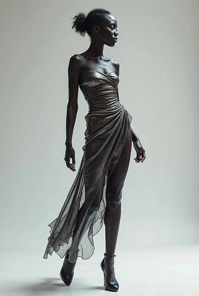 ( slip_vogue ), female model dressed by Ralph Rucci, vogue photography, beauty,