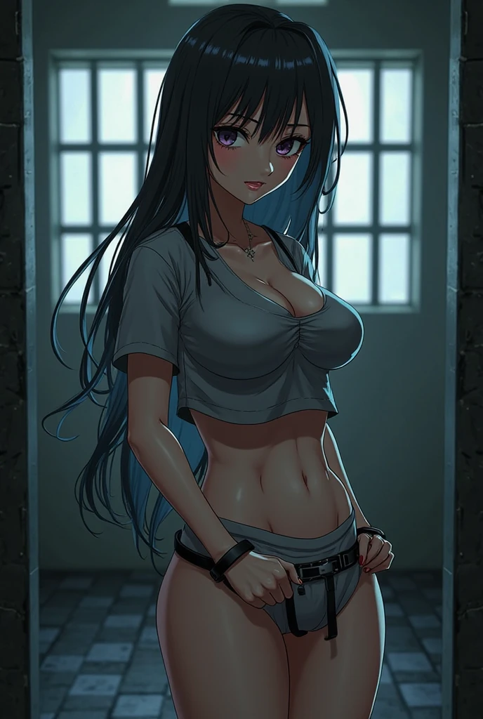 best quality, intricate details, lineart, monochrome,

1girl, long hair, black hair, messy hair, hair over one eye, sharp eyes, 

Torn crop top, torn legwear, (Best Quality, 8k, 32k, Masterpiece, UHD:1.5), 1 Girl, (gigantic Boobs:1.2), Perfect Body, Ultra Detailed Face, Detailed Lips, Fine Eyes, seductive pose, moaning in pain, (seductive), ((aroused:1.5))(Highest Quality:1.2),(​masterpiece:1.2),(Masterpieces:1.2),(perfect body),(very big bust:1.2),(During sex:1.5), wet

against wall, brick wall, graffiti, dim lighting, alley, no panties