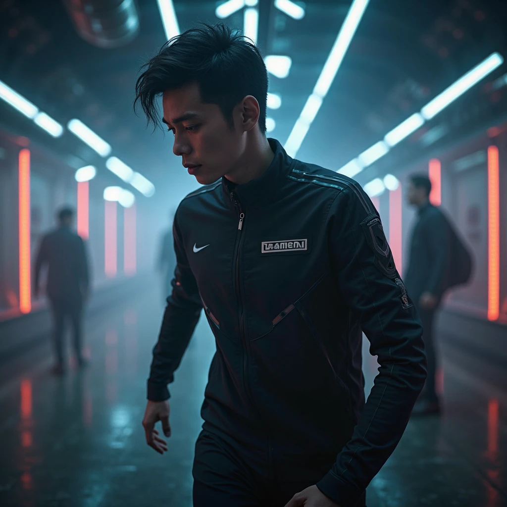 (best quality,8k,realistic),(boy:1.1,face:1.1,coffee,futuristic),(ultra-detailed),(futuristic background:1.1,highres),(vivid colors,sharp focus),(portrait:1.1)
Be aware of:Due to the limit of 40 tags,I was able to select only the most important of them based on the topic of the prompt。If needed,You can ask me to delete some tags,In order to adapt to the limitations of the tag。