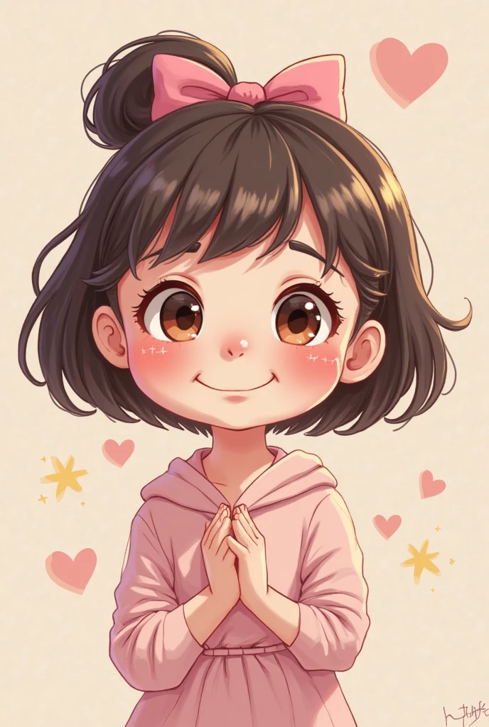 A small and fat Thai girl