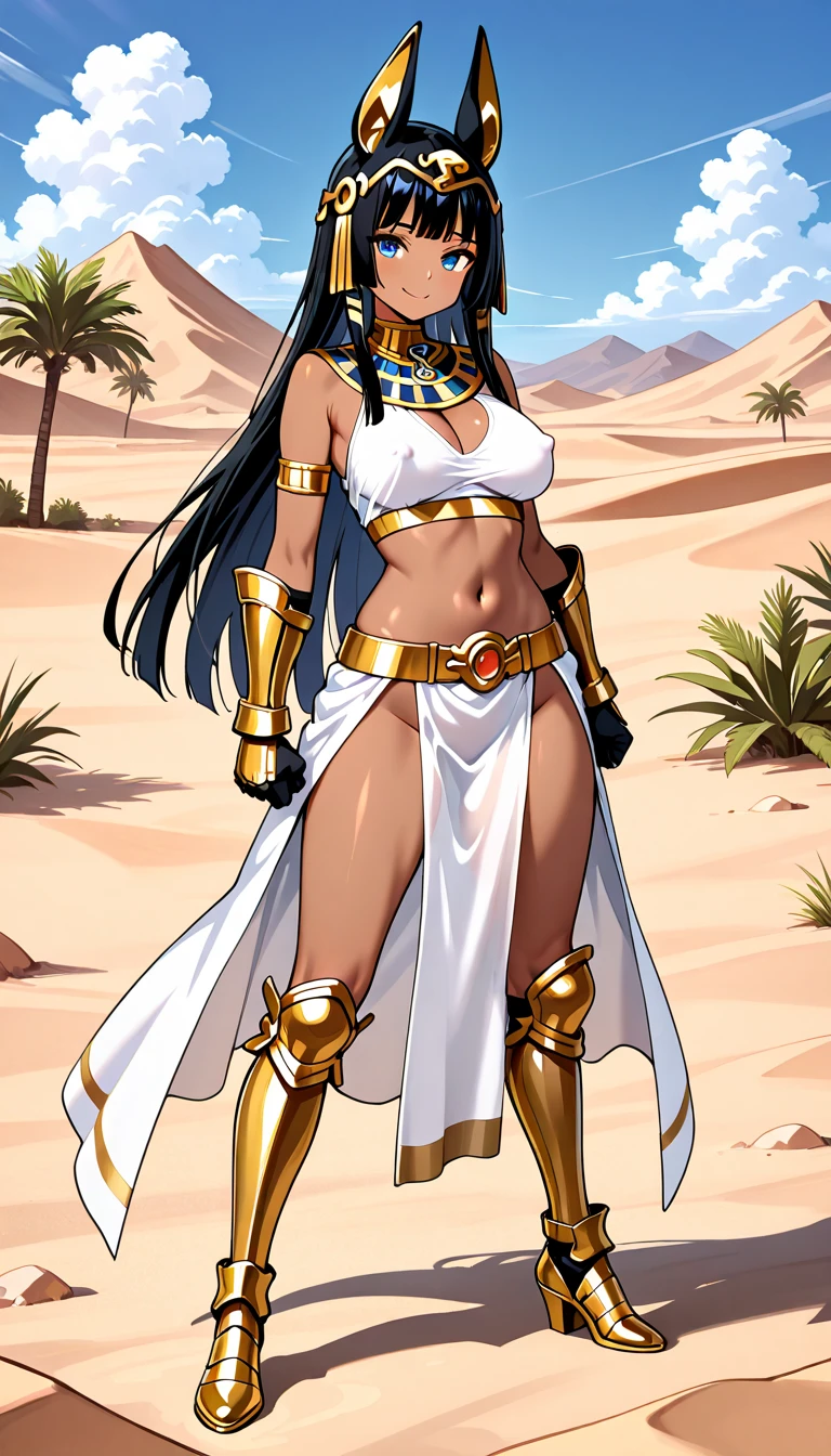 (masterpiece, top quality, best quality, beautiful and aesthetic:1.2), full body, SFW, extremely detailed, detailed eyes, yellow eyes, detailed hands, cinematic light, depth of field, 1girl, seducing smile, solo, official, (full armored knight:1.4), Nitocris Alter Fate, white hair, slim body, tanned, tan skin, egyptian, pharaoh, cinematic lighting, dramatic lighting, dramatic atmosphere, hyper-realistic, high resolution, stunning contrast, high quality, best quality, 8k, 4k, intricately detailed, (amazing details:1.2), highly detailed skin, powerful presence, vibrant colors, (detailed eyes:1.2), striking eyes, (detailed background), (warzone on background, night, ruins), (dynamic angle:1.2), (dynamic pose:1.2)