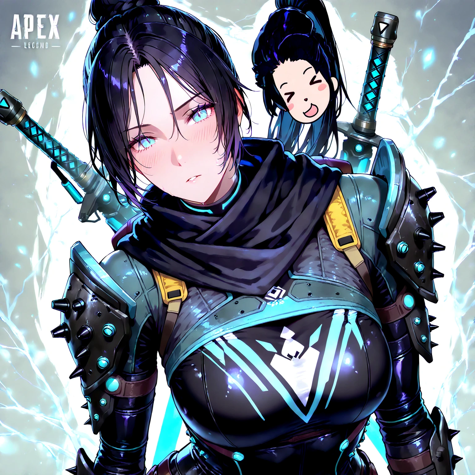 (best quality, masterpiece, colorful, dynamic angle, highest detailed) upper body photo, fashion photography of cute, dark blue hair with black highlights, torn spiderman suit,(ultrahigh resolution textures), in dynamic pose, bokeh, glowing web, (intricate details, hyperdetailed:1.15), detailed, light passing through hair, colorful art flat background(official art, extreme detailed, highest detailed), calmart, revealing clothes, coquettish, black streaks in hair, living clothes, shiny skin, dripping in fluids