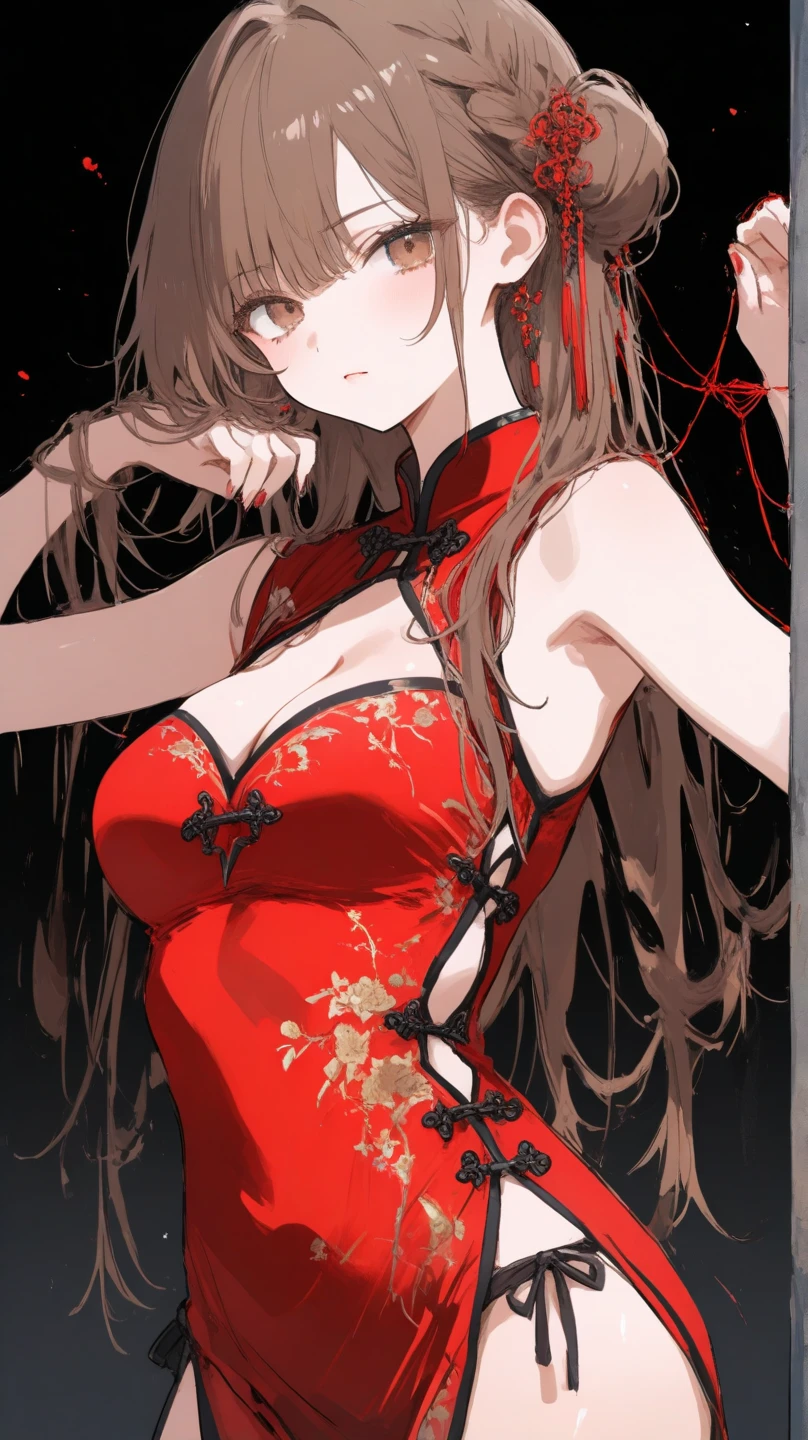 ((masterpiece, best quality)), Delicate face,red,Witch,Witch帽,whole body,Standing picture,Long legs,Large Breasts,Gradient double ponytail hairstyle,Perfect body proportions,Pretty golden eyes,Extremely beautiful,transparent, Pure white background,Erotic_lingerie,sexly_比基尼,Lace,Garter stockings