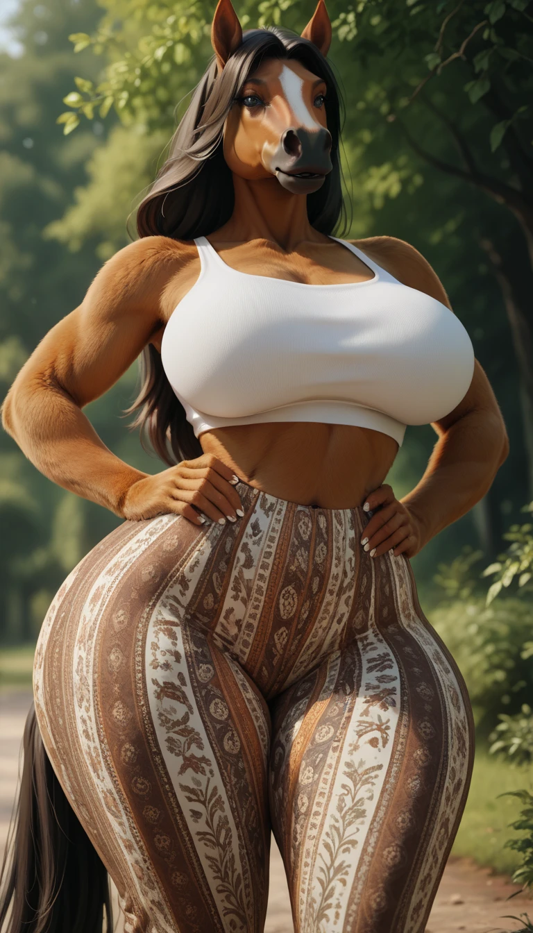 Draft Sketch (nsfw)))), uploaded the e621, beautiful and detailed,woman (((female))) ((anthro)) hyena, Ross Tran, by ruan jia, by zaush, by foxovh, lighting cinematic, seductor, hyena, thighighs, (huge chest) foxovh 1girls ai_generated bare_shoulders big_breasts barely visible niples barely visible boobs, 1个Giant Breast Girl, beautidful eyes,Red-faced,The lips are slightly open,Full, symmetrical breasts,Convex buttocks,Skinny sports shirt,blue deep skinny yoga pants,Camel toes,The lines between the thighs are detailed,White sneakers,black color hair,High ponytail,obi strip,Tattooed with,running track,parks,jungles,lakes,Close-up of butt,Buttocks close up, HDR(HighDynamicRange), Ray traching, NVIDIA RTX, Hyper-Resolution, Unreal 5, sub surface scattering, PBR textures, Post-processing, Anisotropic filtering, depth of fields ,Maximum clarity and sharpness, Many-Layer Textures, Albedo e mapas Speculares, Surface Coloring, Accurate simulation of light-material interactions, rendering by octane, twotonelighting, Low ISO, White balance, trichotomy, largeaperture, 8K RAW, High-Efficiency Sub-Pixel, sub-pixel convolution, (Luminous Particle:1.4), {{tmasterpiece, best qualtiy, extremaly detailed cg, Unity 8k壁纸, 3D, cinmatic lighting, lens flare glow}},delicous big boobs perfect butt