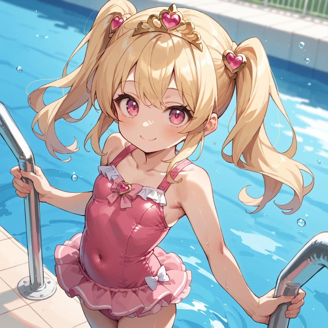 Pool,Hands touch your breasts,Stick out your tongue,cute girly --auto
