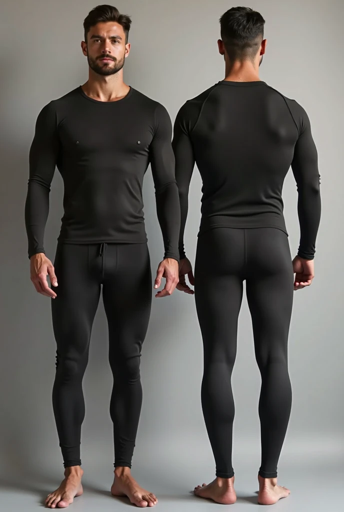 Sexy teen gay boy in black legging