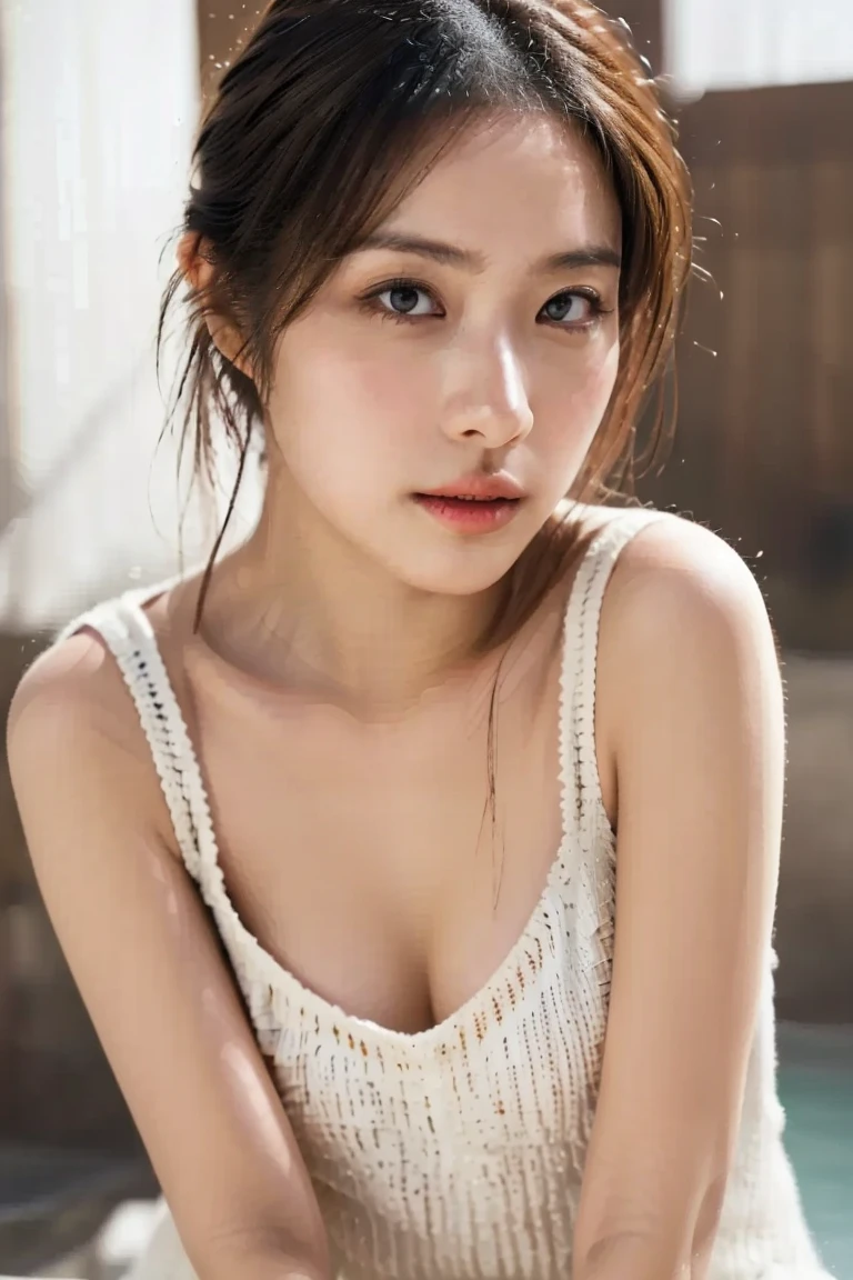 👩🦰🫦🥵🤩🫣😍, alluring adult pose, (((no cloths))), fit 🍅depth of field, HOF, hall of fame, detailed gorgeous face, natural body posture, professional photographer, captured with professional DSLR camera, trending on Artstation, 64k, ultra detailed, ultra accurate detailed, bokeh lighting, surrealism, Thomas Kinkade background, urban, ultra unreal engine, ((Pauline Voß)), ((Pascal Quidault)), ((Anna Helme)), Martina Fackova, intricate, epic, freckles, peach fuzz, detailed mascara, wonderful, sensual, alluring, , colorful,