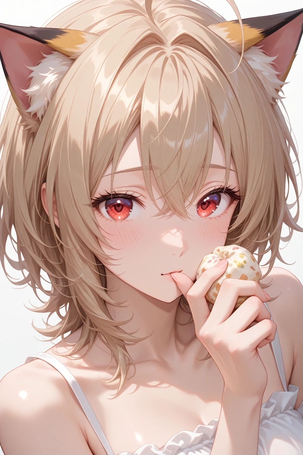 Beautiful Caucasian woman kissing a Shiba Inu puppy、Highest quality、Beach、bikini
