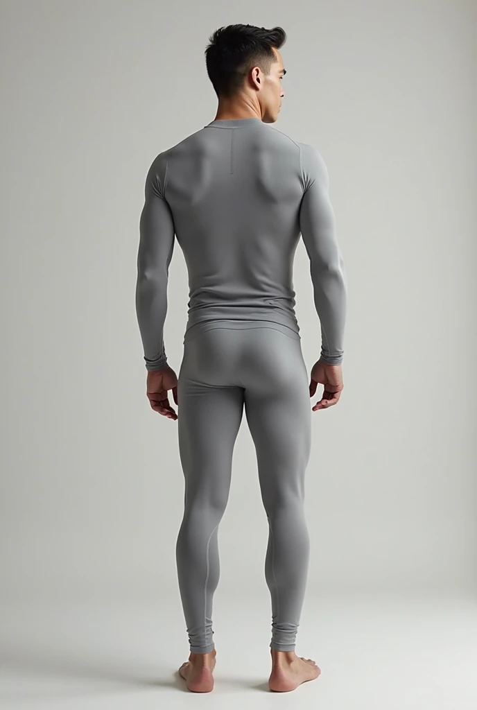 (RAW photo, best quality), (realistic, photo-realistic:1.3), masterpiece, 16-year-old man, elegant standing, futuristic technology, very masculine and masculine, very detailed, CG, unity, 2k wallpaper, amazing, fine detail, extremely detailed CG unity 8k wallpaper, huge filesize, super detailed, high resolution, absurd, soft light, pietroboselli people, fair skin, delicate fingers, extremely detailed eyes and face, beautiful delicate nose, beautiful delicate eyes, looking at the audience, (1man,), realistic face, realistic figure, full body, white transparent tights covered with gorgeous and intricate golden stripes, white hair, golden pupils, (white transparent leggings: 1.2), White simple space shoes, exposing pectoral muscles, revealing abs, revealing thighs, large bulges in the crotch, huge spaceship interior background, exaggerated curves, blurred depth of field