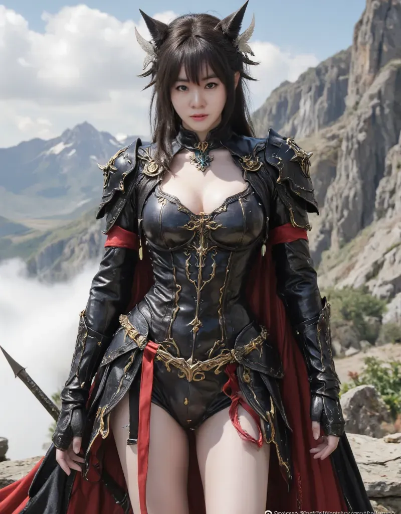 Professional , ​masterpiece、top-quality、photos realistic , depth of fields （Gemstone Black Metal Body:1.９),(Enamel Black、（cleavage of the breast）、（Chinese Dragon）、Dragon Gold Weapon（Dragon Metal Body:1.４),Gorgeous gold weapons ,（（ Dragon's dense and gorgeous sword）） , Beautiful knife   ,warhammer 40k , adepta sororitas,Detail and gorgeous crown、（（Brown hair））、（Legion in iron armor on background）、（Castle background）、The dragon、（（Gangle's forest background））、Beautiful Caucasian beauty、（１a person）、dynamic ungle,(((Detailed and ornate Black Devil Crown)))、Smaller head、A smile、Castle background、Thin and beautiful female hands、cleavage of the breast、Soldier in iron armor on background、Mystical expression、Light Effects、Wind-effect、magic circles、With the legendary magic wand、（demonic wings）、Toostock、