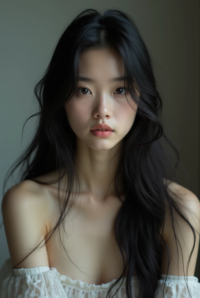 rompts
Copy
Arafed Asian woman with long black hair and a white dress, (12x) extremely pale white skin, soft pale white skin, Seulgi from Red Velvet, with pale skin, very pale white skin, pale fair skin!!, pale white skin, very very pale white skin, pale porcelain white skin, pale beautiful skin, extremely pale white skin, very very very pale white skin, naked spreading her legs seducing wet naked perfect boobs and pussy
