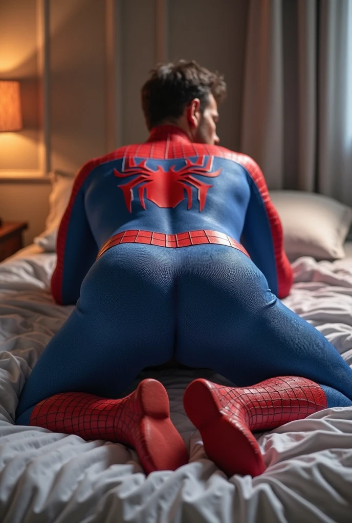 ((best quality)), ((masterpiece)), (detailed), perfect face, sexy girl with spiderman suit, full body