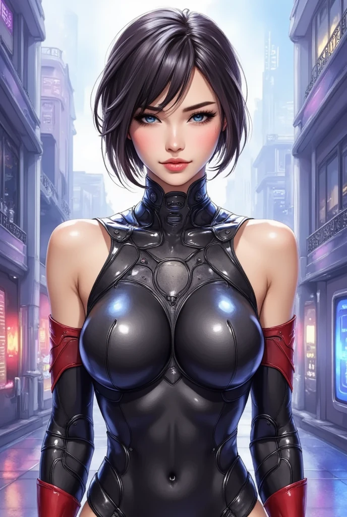 beautiful sexy dominant woman, big breasts, bimbo features, woman sitting on a man face buried her large ass in his face, dominating, realistic, panime , 8k, high quality, intricate details, masterpiece, dramatic lighting, cinematic, ((focus domination))