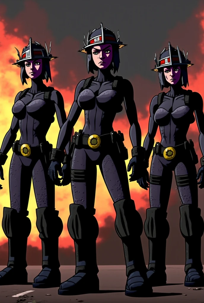 AllOldRPGArtS1 a punk woman gang in a cyber bar guns and orcs