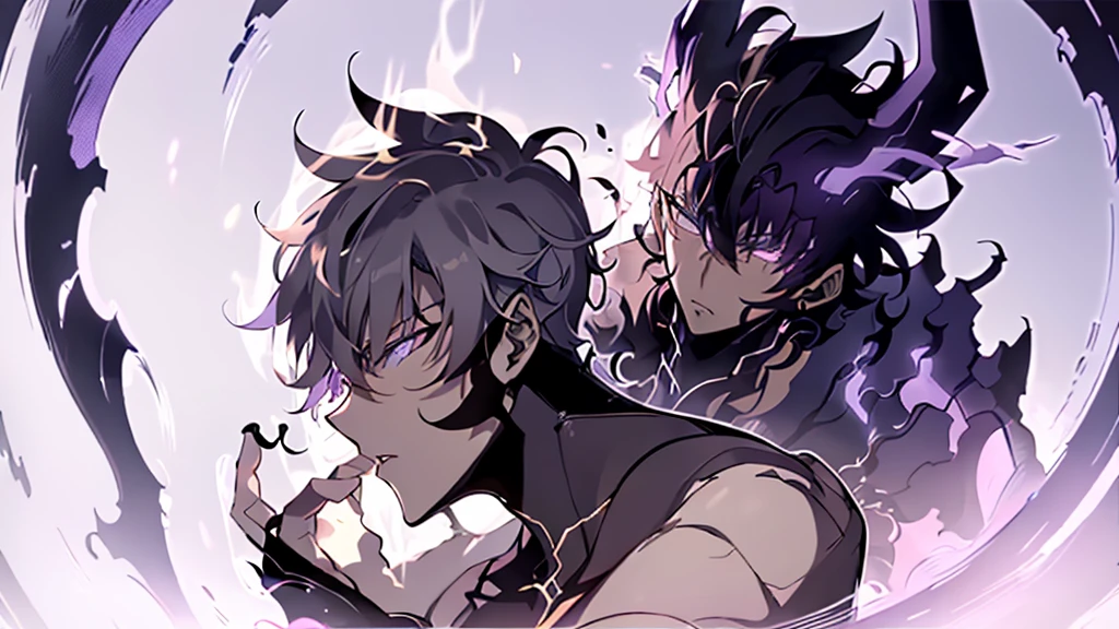 Dark Genie、devil、Overflowing Dark Magic、Body morphology、That&#39;s horrible、Black Background、disaster々Dark Space、Dark Vortex