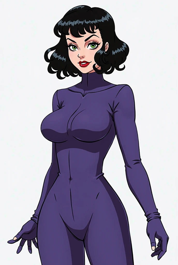 THEPIT, looking at viewer, smile, short hair, open mouth, blue eyes, hat, gloves, dress,  cleavage, bare shoulders, standing, panties, purple hair, :d, thighs, cowboy shot, red necktie, black elbow gloves, armpits,  v-shaped eyebrows, strapless, covered navel, skindentation, thigh strap, thick thighs, short dress, peaked cap, strapless dress, purple dress, side slit,  (masterpiece:1.2) (illustration:1.2) (best quality) (detailed) (intricate) (8k) (HDR) (wallpaper) (cinematic lighting) (sharp focus)(highly detailed face) <lora:THEPIT:.5> <lora:lora_128_0100:.3>