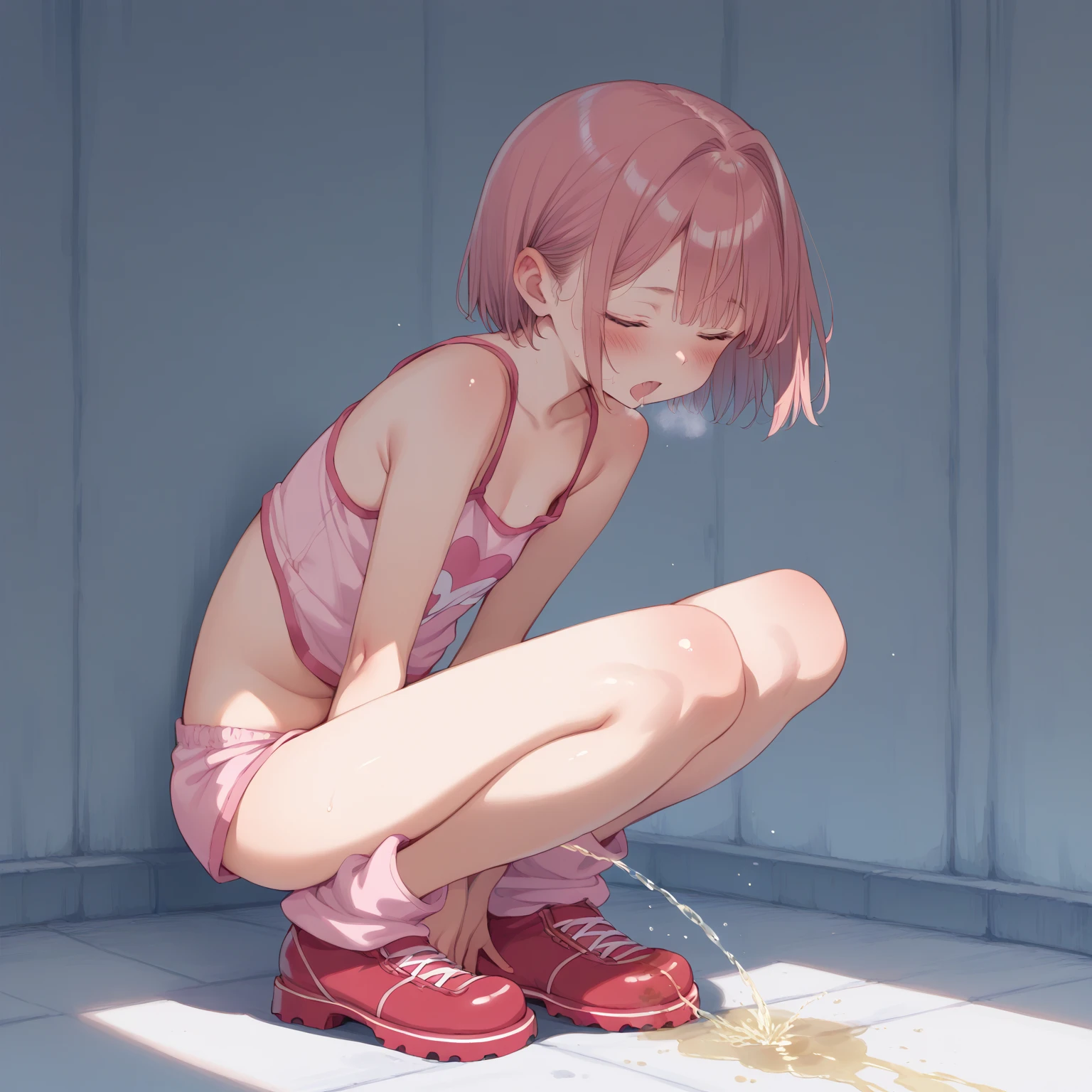 Roll your eyes、Ahegao、Highest quality, (masterpiece:1.2), detailed,
shinomiya kaguya,Defecation、Scat、
naked、Pussy、No clothes、Squatting with legs spread、toilet、Urinating、One girl, alone, Open your mouth,Sticking out tongue、 A light smile,Roll one's eyes