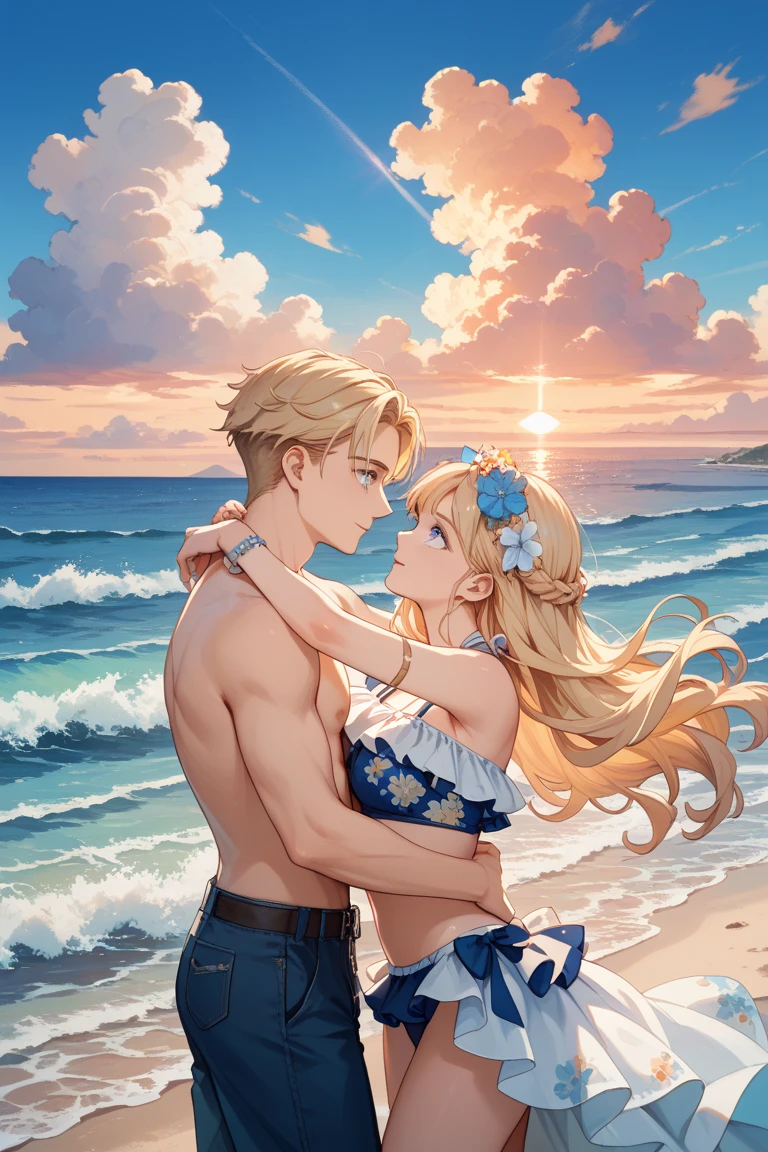 NSFW - photograph of beautiful 18 year old couple, on beach, "Am I sucking your dick well? Deeper please"