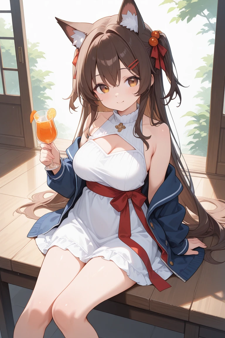 (highest resolution, distinct_image) best quality, woman, masterpiece, highly detailed, semi-realistic, 21 years old, cute, young, beautiful, interior, modern bedroom, window, wake up, morning, blush, thick thighs, wide hips, thin waist, tall, coral, (sweat: 1.2), (wet), sexy, blush