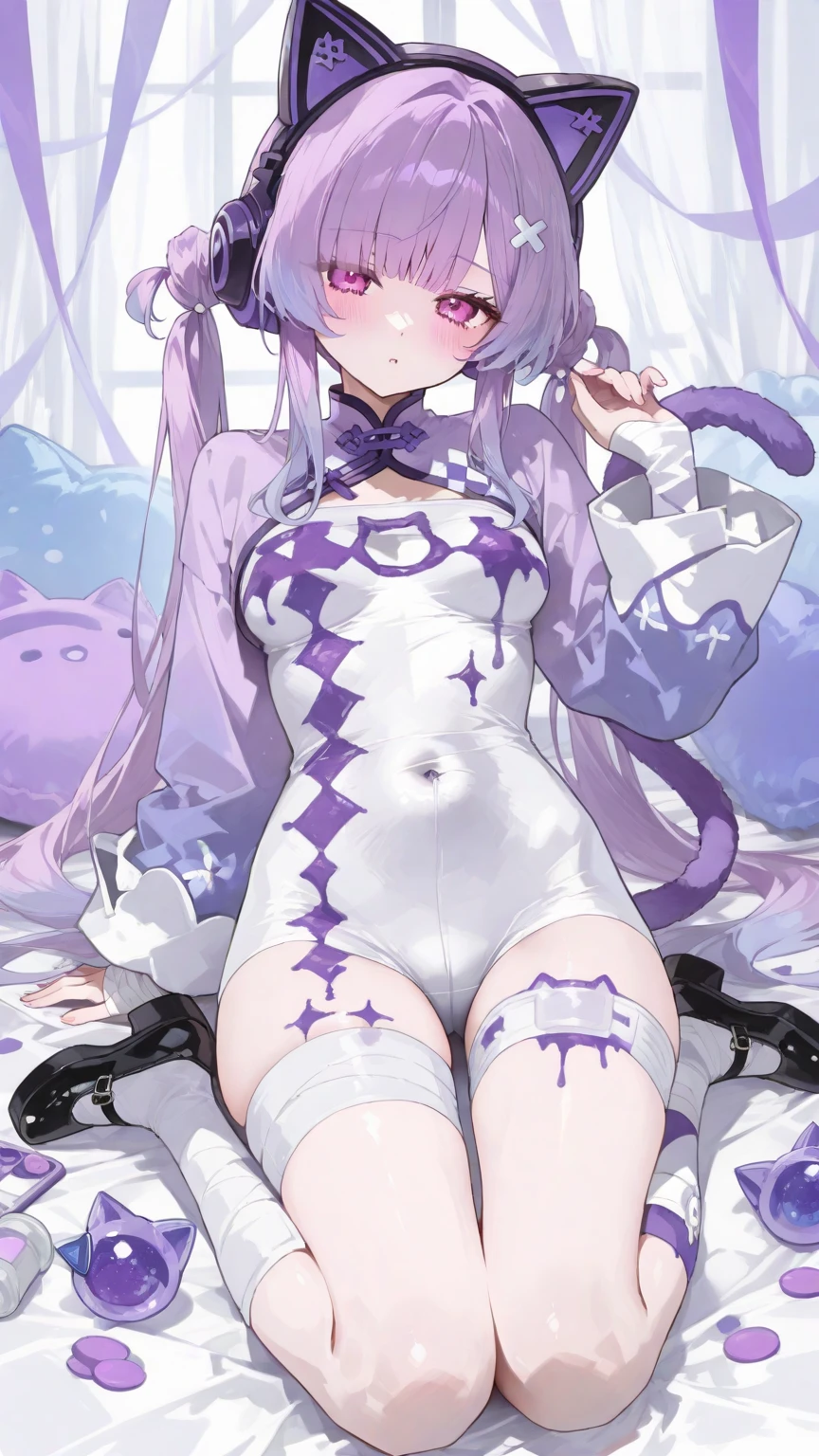 highly detailed, ultra-detailed, masterpiece, illustration, cg, unity creations, anime, (moe), (((illustration))), ((solo5.0)), ((1girl)), full body, (wet2.0), ((((slime absorption human)))), ((liquid body,flow)), ((red eyes,no pupils)), (purple hair), (messy hair), ((((((liquid hair)|gradient hair|long twintails|slime|melt|flow))))),(((human face5.0))), (((light blush))) , (((shiny skin))), (((perky breasts|bouncing breasts|slime skin|melt|flow))), (((((large breasts2.5))))), soft belly|flow, ((((((torogao,happy)))))), ((((m legs)))), (((legs apart))), ((((melting feet|slime)))), (((melting hands|palm|fingers|slime|flow))),