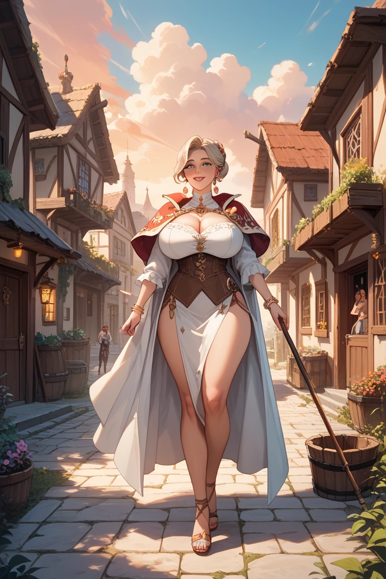 beautiful, masterpiece, Highest quality, Sexy pose, Beautiful woman in sexy clothes, In town
