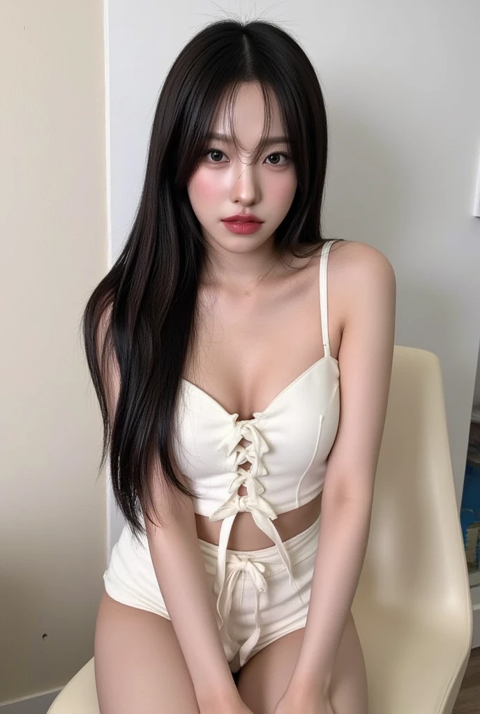 (Best quality), ((Masterpiece), (oilly skin:2.0)(detail: 1.4), 3D, A beautiful cyberpunk woman, hdr (HighDynamicRange), Ray tracing, NVIDIA RTX, Hyper-Resolution, Unreal 5, Subsurface scattering, PBR textures, Post-processing, Anisotropic filtering, Depth of field, Maximum Sharpness and Clarity, Multi-layer textures, Albedo e mapas Speculares, Surface coloring, Precise simulation of light-material interactions, Perfect proportions, rendering by octane, Two-colored light, largeaperture, Low ISO, White balance, Rule of thirds, 8K raw data, Confused eyes, fascinated, Shy, Delicious, Delicate, Erotic lingerie, Black lace, Lace shorts, Bare waist, , Exposed breasts. exposed, Leaked, Beautiful, Sexy, Sexy, Sexy, glass breaking, Translucent broken, White coat, coat falling off,, Pure light, Charms, Tattoos on the body, Gray and white leather pants, Inclusions, Long hair, Very long hair, Curly hair, Wear leather pants
