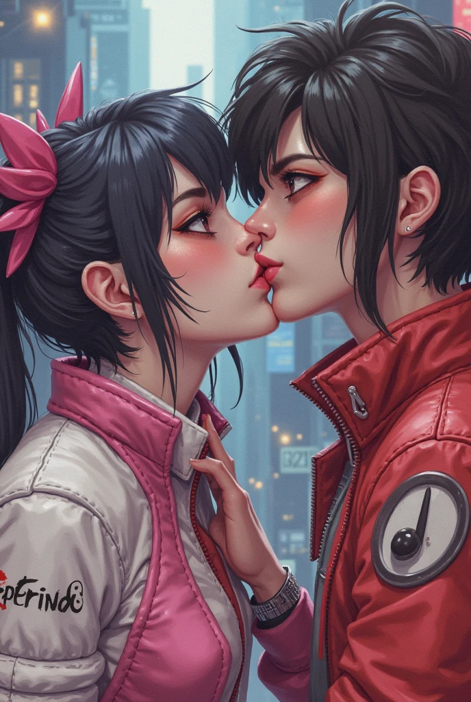 two women kissing <lora:ToDaRootz_v1-000050:0.9> todarootzstyle