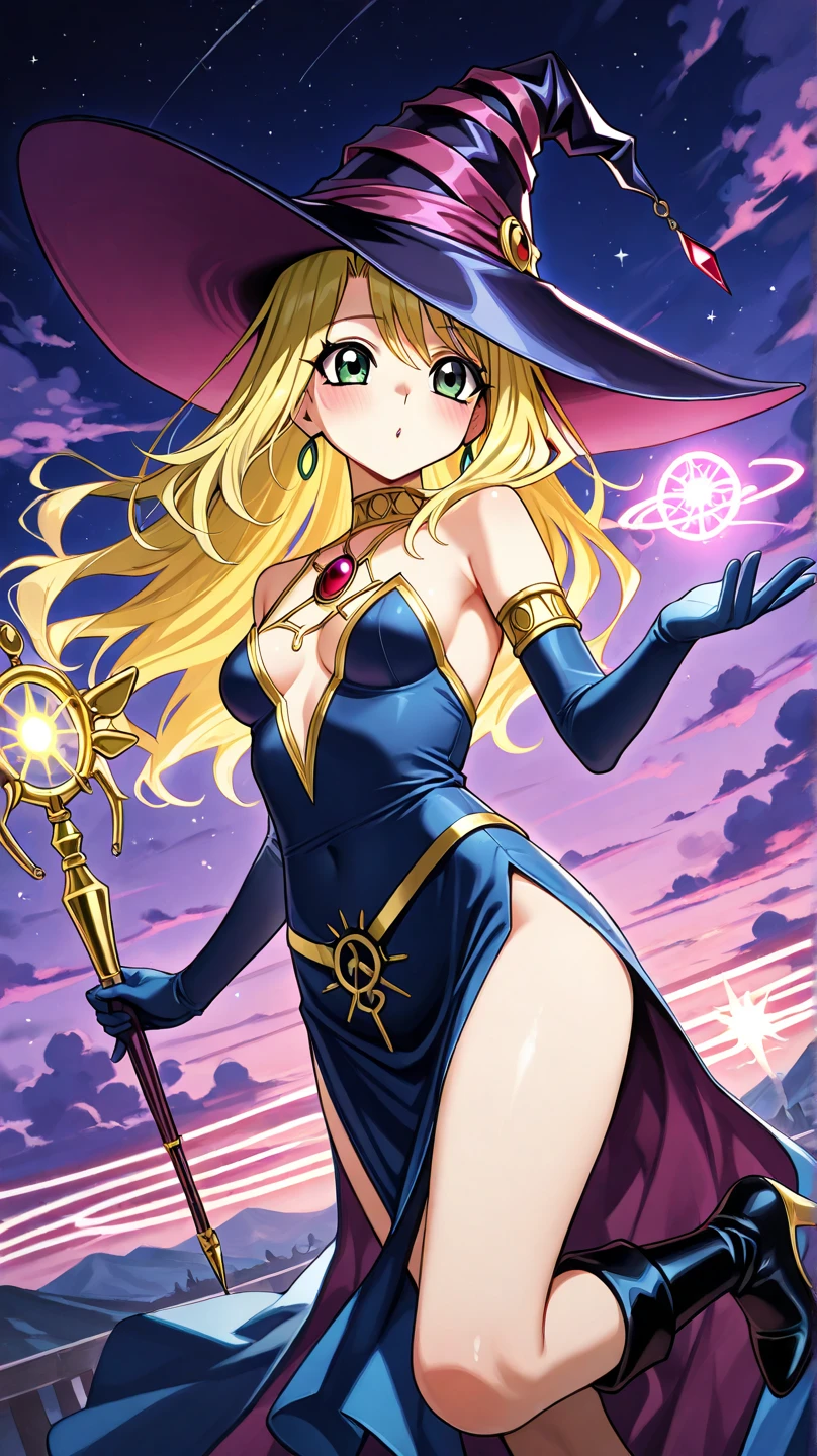 8k, highres, ultra detailed、best quality,、high quality,masterpiece,detailed, high resolution,,nsfw,1mature female、beautiful face、gold very long hair,、((eyelashes:1.5))、embarrassed,expressionless、((galaxy express999 Metel:1.5))、(half-closed eye) ,slender body、large breasts,naked　black long coat with fur、black bolero with fur、fur cossack hat .,detailed skin,tanlines,garter straps、black kneehighs ,transparent ,zettai ryouiki、(embarrassed :1.4),dramatic , 3d, (Masturbation pussy:1.3)、 varginal, , galaxy