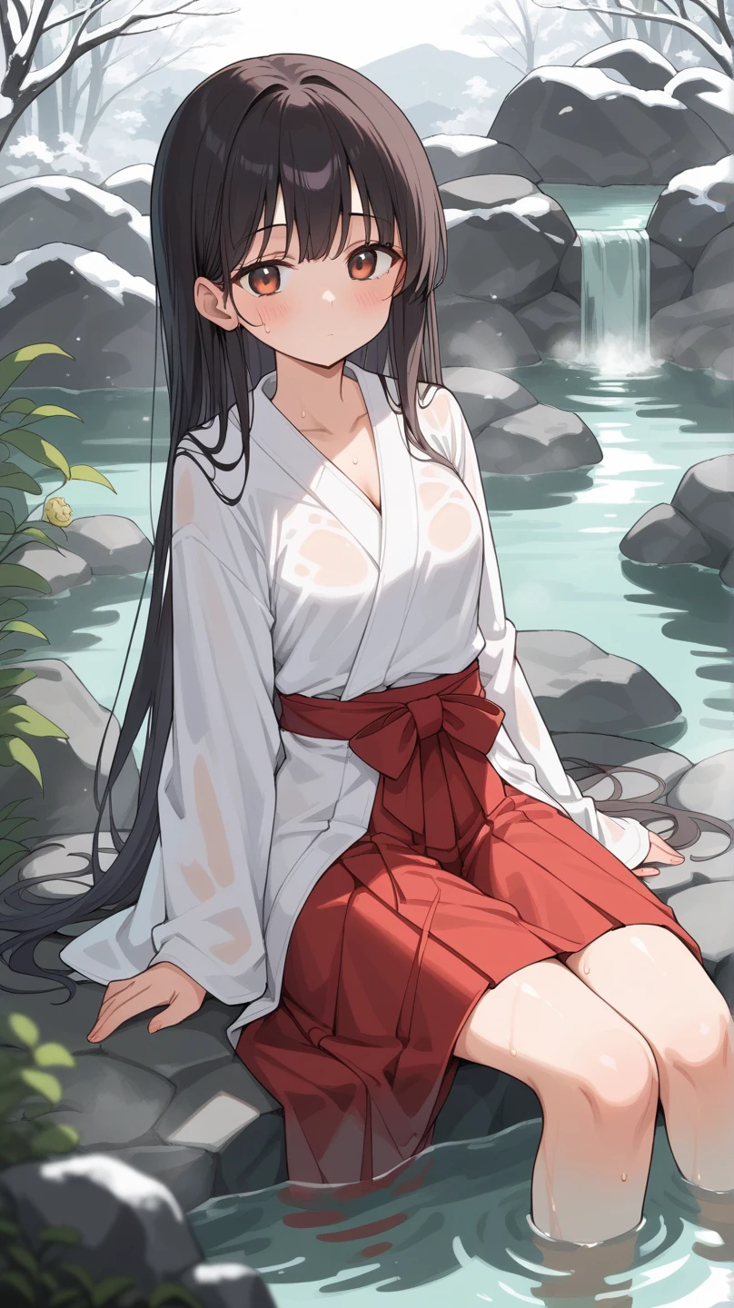 (masterpiece、top-quality、hight resolution), Create an image of a woman with a pure and innocent appearance, dressed in modest and elegant clothing. She should have an air of sophistication and refinement, with a gentle smile and a calm demeanor. The background can be a tasteful and upscale environment, such as a garden or a well-decorated room, emphasizing her outwardly pure and reputable persona. The image should subtly suggest a hidden, more promiscuous side without being explicit. ((red ribbon, hair band, Lady's dress, Glamorous body)), big tits