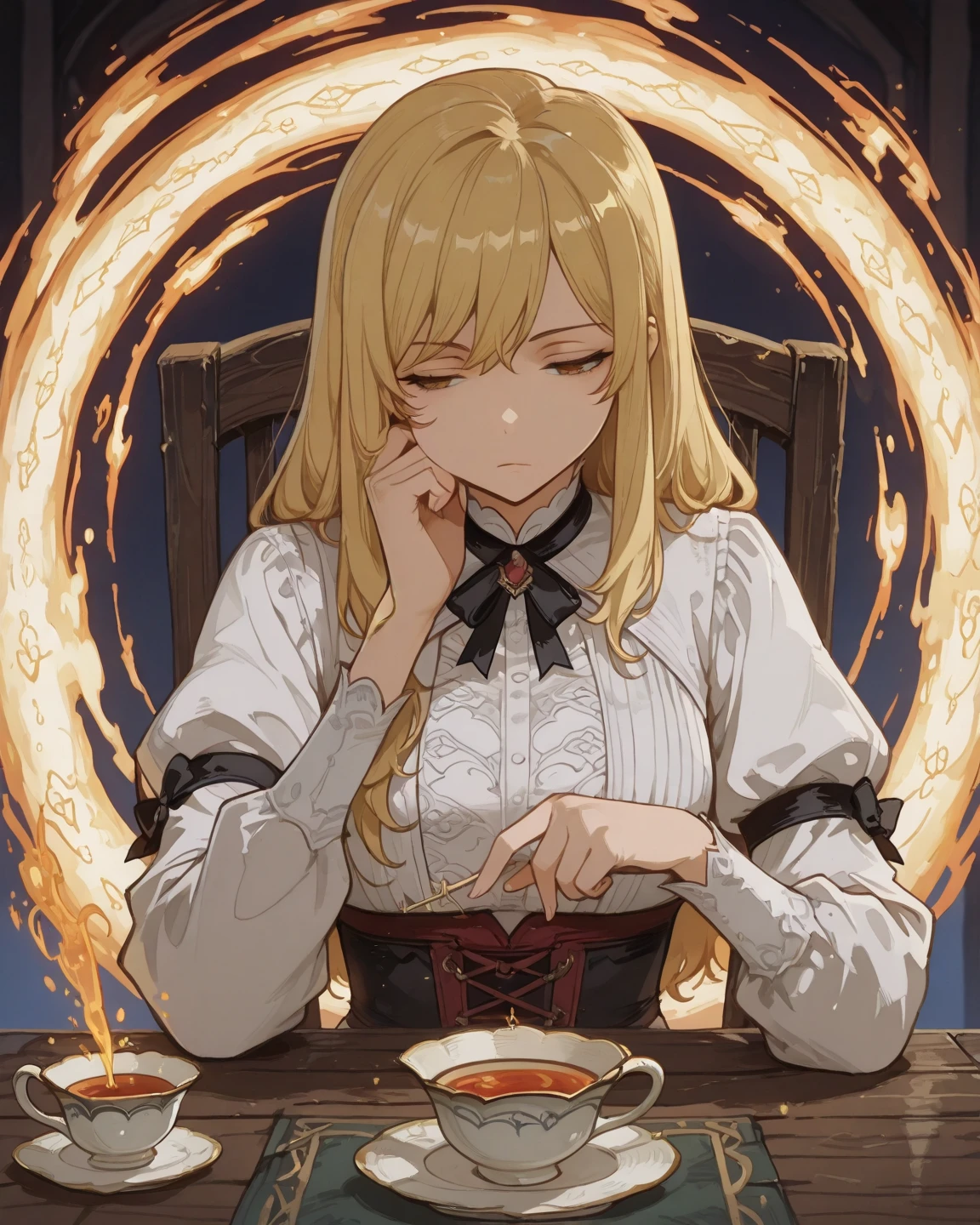 Serve tea with both hands