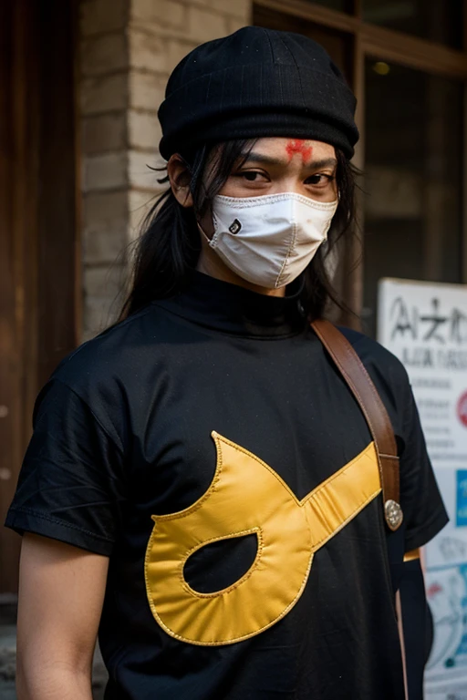 (masterpiece:1.4), (best quality), (detailed), (highres) BREAK
(1guy:1.6),<lora:highriseV15:0.5>, (highrise_mask:1), smile, bandages, bandaged head, blood in hair, close-up,( horror \(theme\):1.3), blood on clothes, torn clothes, (japanese clothes:1.5), ((no_nose))