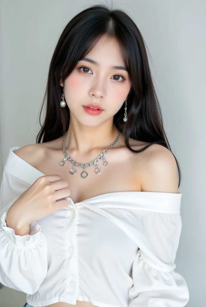 (32K,high-detail,high detal,hight resolution,highdensity,独奏:1.3),(Realistic people,Live action,A detailed eye,hight resolutionの目,Fine eyes,Eyes that look like they are alive,beautiful dark blue eyes,Fishing eyes,Detailed lips,Crystal clear white skin,detailed realistic faces:1.3),(Japanese ido,Korean Idols,model in Japan,Korean models,Korean K-Pop Female Idols:1.2),(with a flushed face,natural make up,a necklace,piercings)(Wintersのコート,),(Sexy and very beautiful Korean16 years old little girl,Cool eyes,little smiling,frontage,Looking at the camera,Fashion Leader,fashion modell,Soft skin,Unforgettable eyes,Her eyes are too beautiful,I want to go to Paris Collection..,Cutting-edge fashion:1.6),(showing your whole body,Show full-body fashion,Fashion that stands out:1.7),Winters,It's snowing(Winters),I'm wearing Santa cosplay、santa claus、long-sleeve