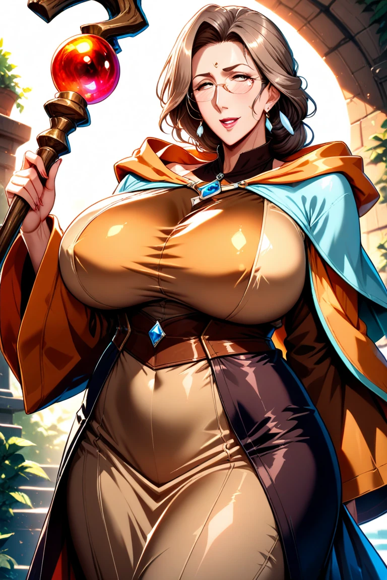 ((ultra quality)), ((masterpiece)), Hermione Granger, Harry Potter, An Epic Picture, ((brown-haired long hair)), (Beautiful face), (beautiful female lips), (), charming, (), looks at the camera, eyes slightly open, (skin color white), (White skin), glare on the body, ((detailed beautiful female eyes)), (eye color - brown), (juicy female lips), (dark eyeliner), (beautiful female hands), ((ideal female figure)), ideal female body, (), beautiful waist, gorgeous thighs, beautiful medium breasts, ((subtle and beautiful)), A seductive stance (), (dressed in Hogwarts school uniform) background: bridge on Hogwarts grounds, Beautiful sunset, ((depth of field)), ((high quality clear image)), (clear details), ((high detail)), realistically, professional photo session, ((Clear Focus)).