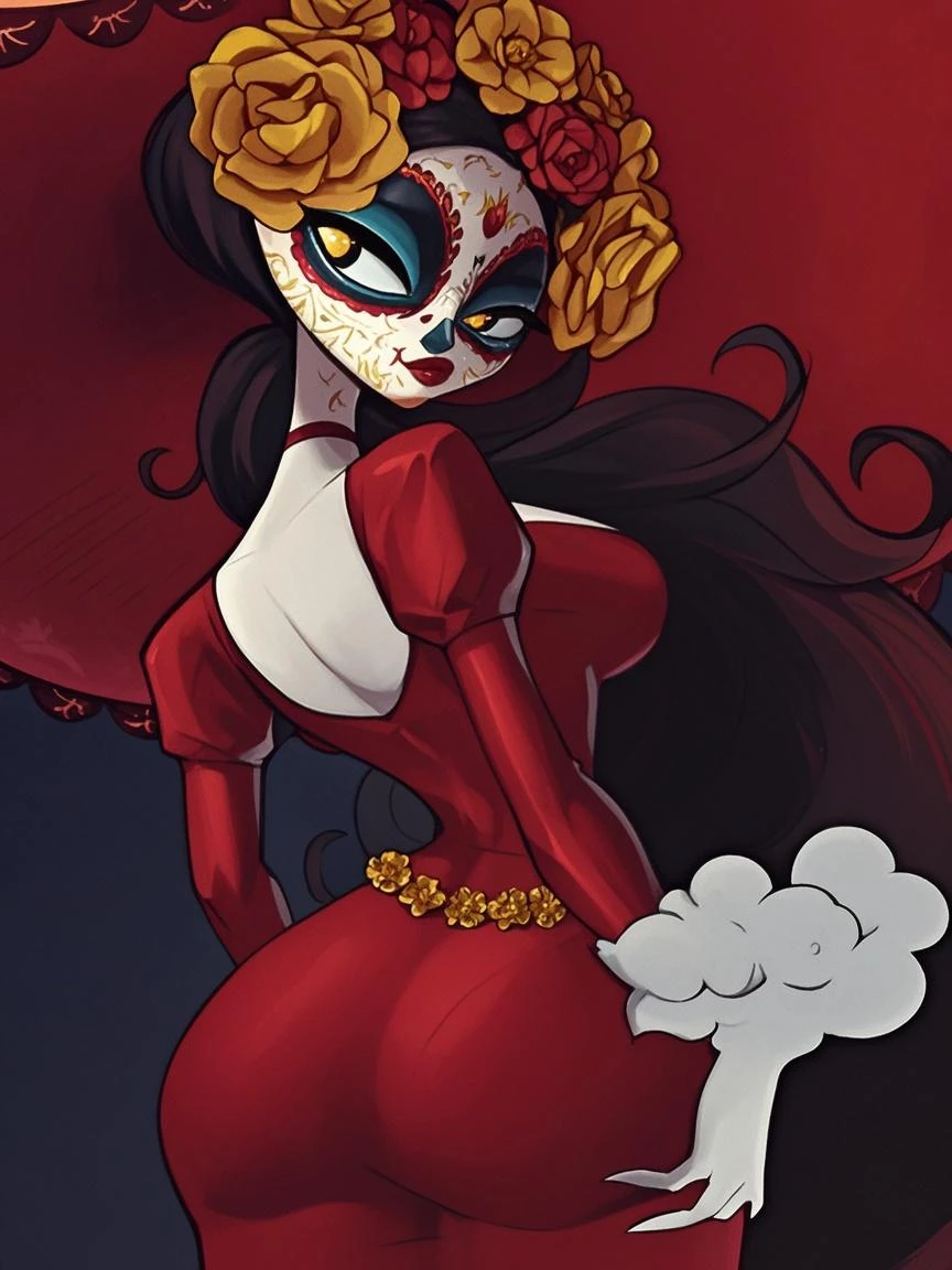 Catrina mexicana, goth, Day of the Dead, calavera
